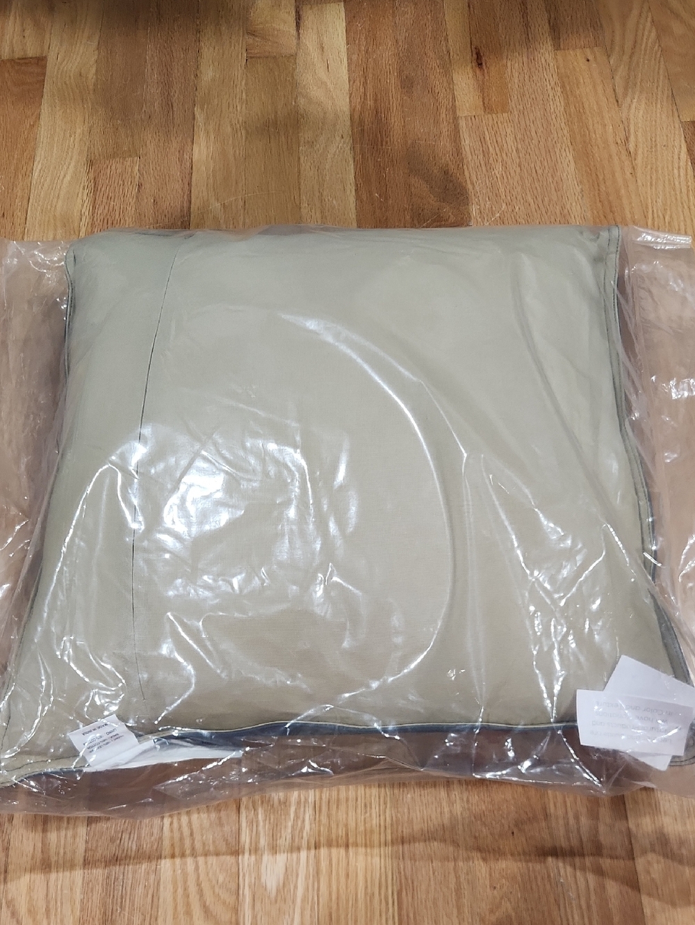 DUMONT Square Leather Pillow Blue - Picture 3 of 7